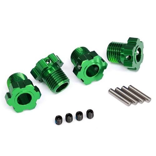 Traxxas 8654G Wheel Hubs Splined 17mm Green 4pc