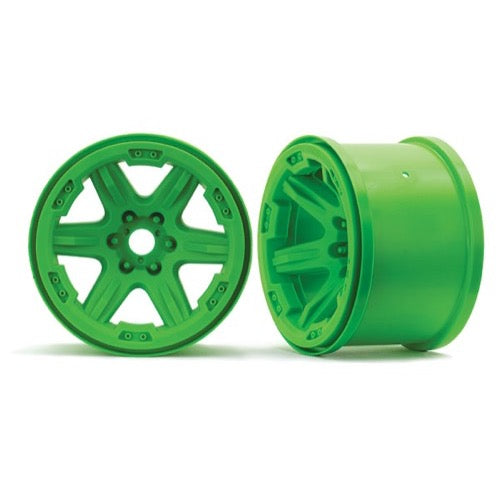 Traxxas 8671G 3.8in 17mm Splined Wheels 2pc Green