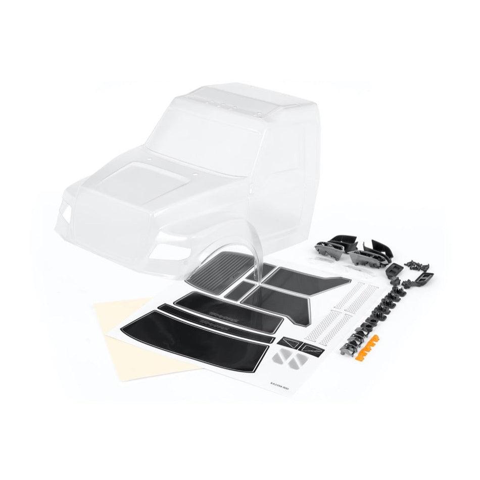 Traxxas 8823 TRX-6 Ultimate RC Hauler Body Clear Includes Light Housings, Side Mirrors, and Decals