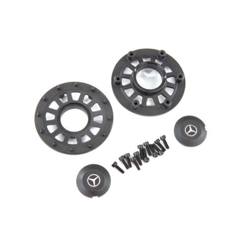 Traxxas 8875 Center Caps and Beadlock Rings (requires 8255A)