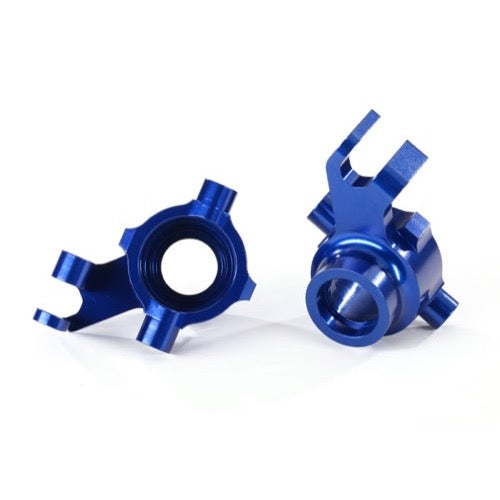 Traxxas 8937X Steering Blocks 6061-T6 Aluminium Left and Right Blue