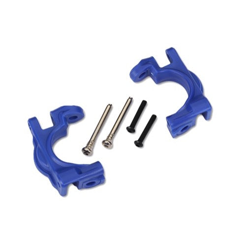 Traxxas 9032X Caster blocks (c-hubs) Left and Right Extreme Heavy Duty Blue (for use with 9080)