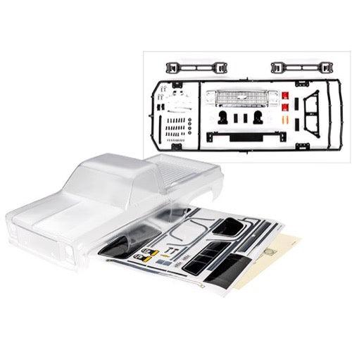 Traxxas 9212 Chevrolet K10 Truck (1979) Clear Body requires paint and 9288 Inner Fenders