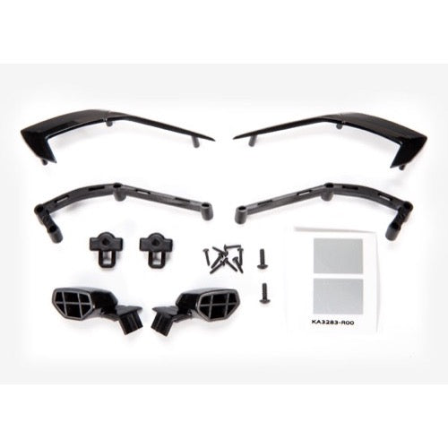Traxxas 9317 Left and Right Side Mirrors and Side Trim with Mounts and Hardware