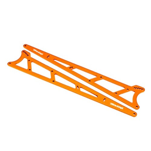 Traxxas 9462A Aluminium Wheelie Bar Side Plates Orange 2pc