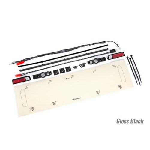 Traxxas 9497 LED Lights Tail Lights Red with Tailgate Trim Black