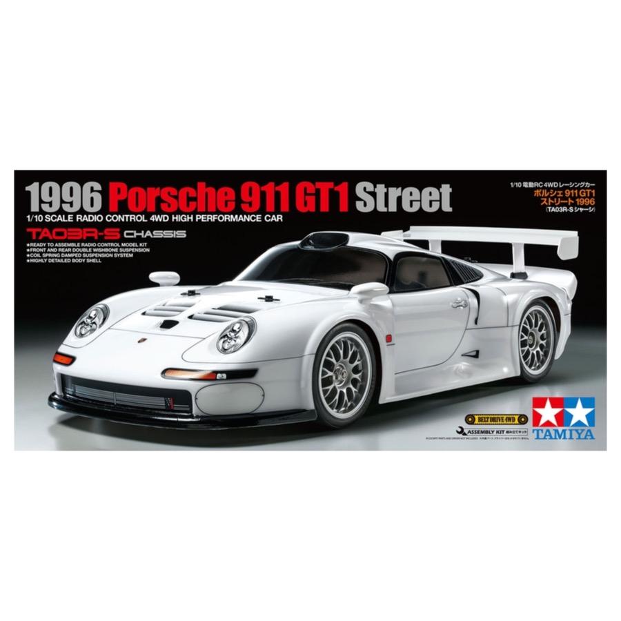 Tamiya Porsche 911 GT1 Street 1/10 RC Car Kit (TA03R-S Chassis