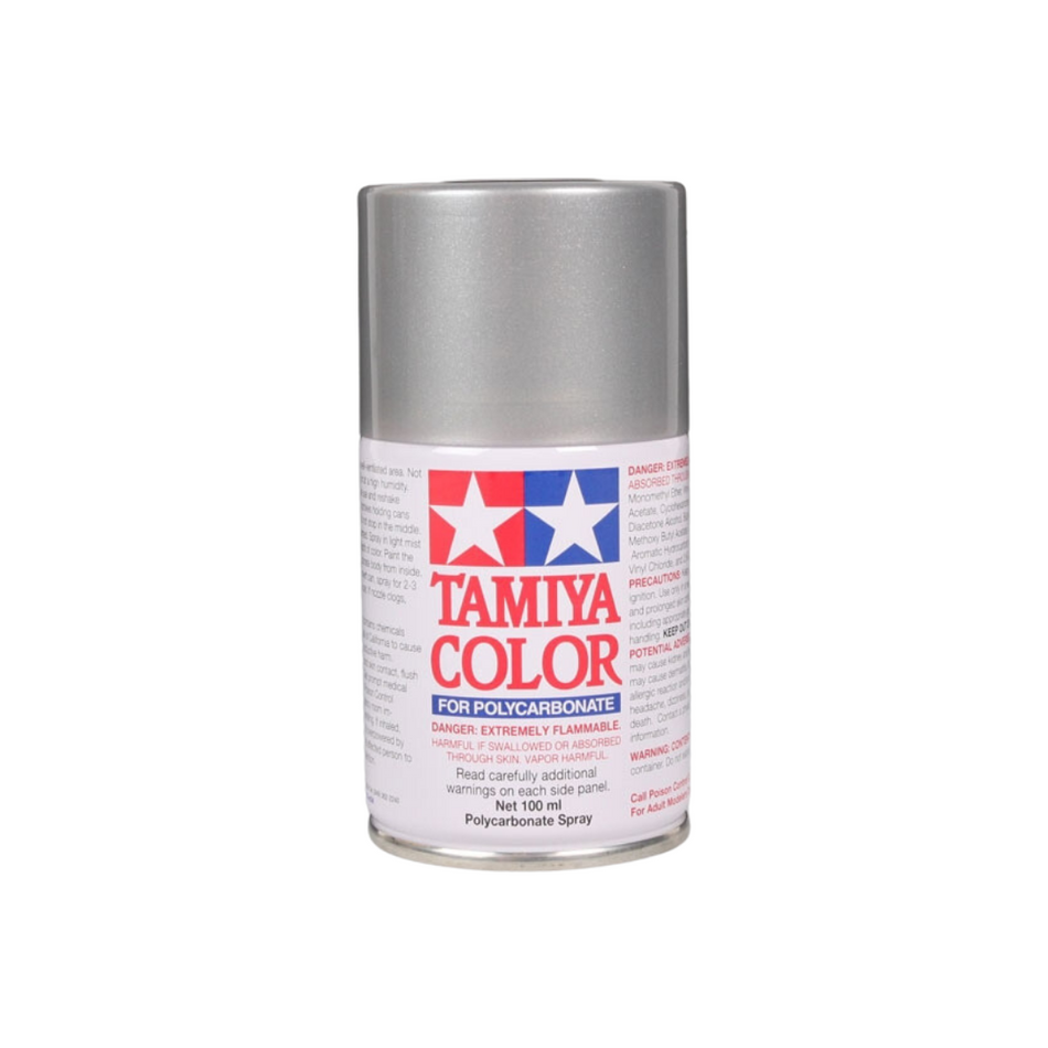 Tamiya PS-41 Bright Silver Polycarbonate Spray Paint 100ml 86041
