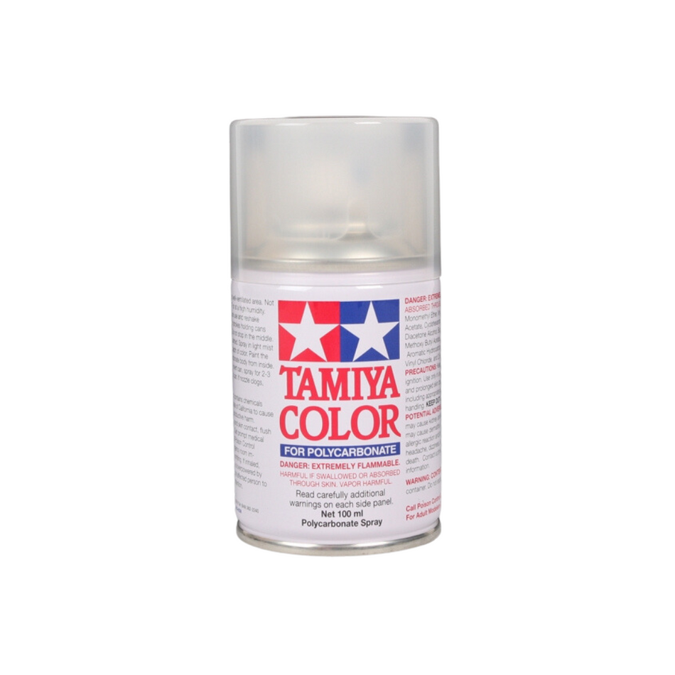 Tamiya PS-55 Flat Clear Polycarbonate Spray Paint 100ml 86055