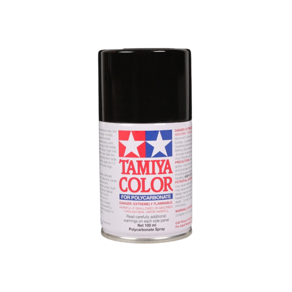 Tamiya PS-5 Black Polycarbonate Spray Paint 100ml 86005