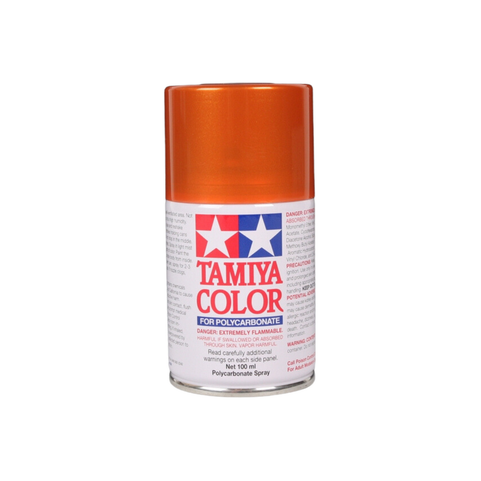 Tamiya PS-61 Metallic Orange Polycarbonate Spray Paint 100ml 86061