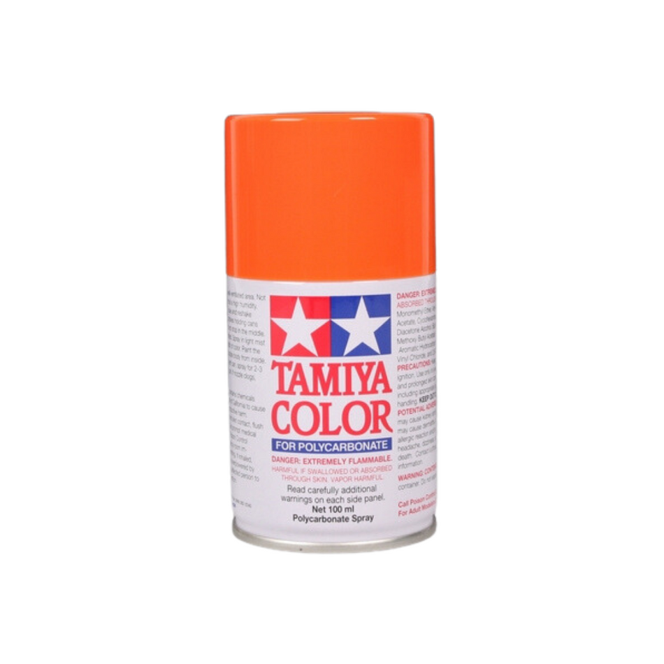 Tamiya PS-7 Orange Polycarbonate Spray Paint 100ml 86007