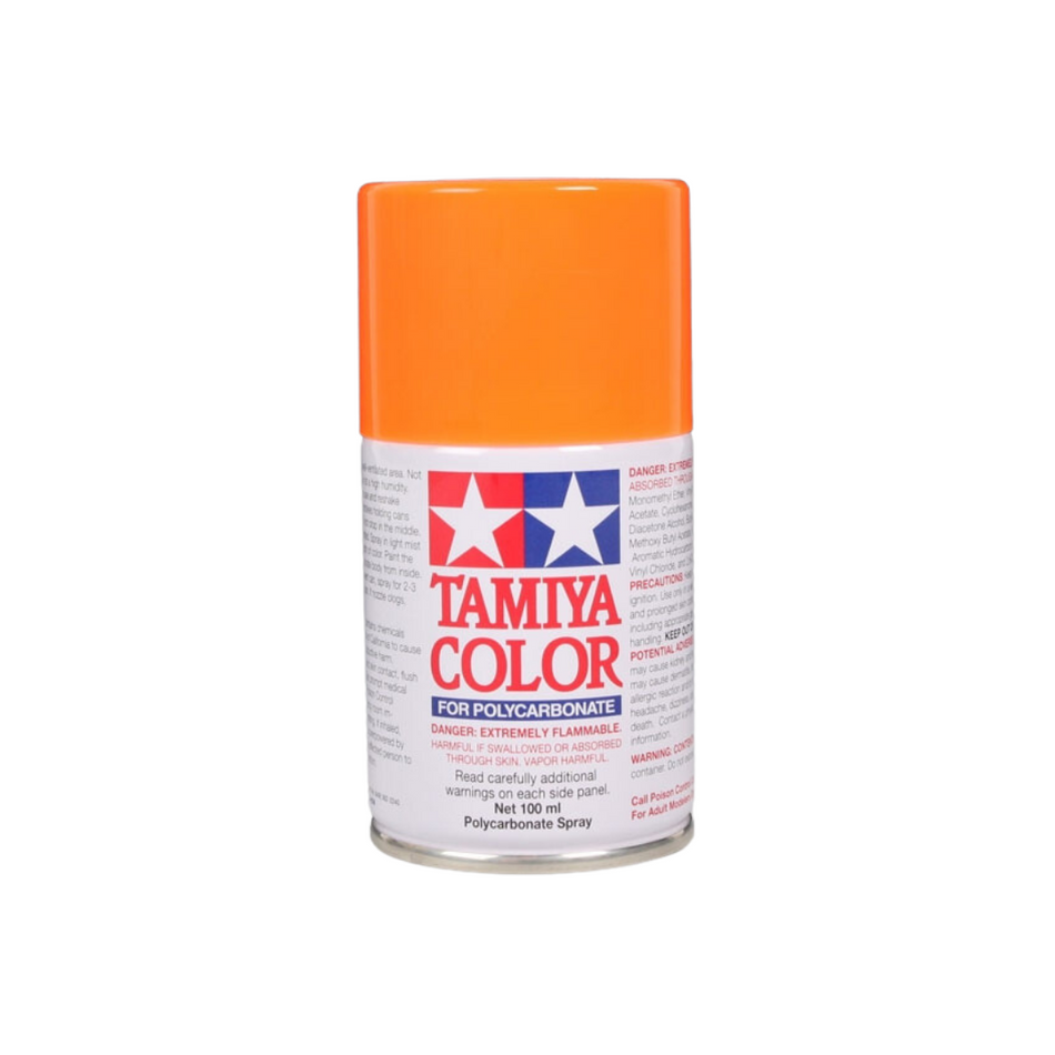 Tamiya PS-24 Fluorescent Orange Polycarbonate Spray Paint 100ml 86024