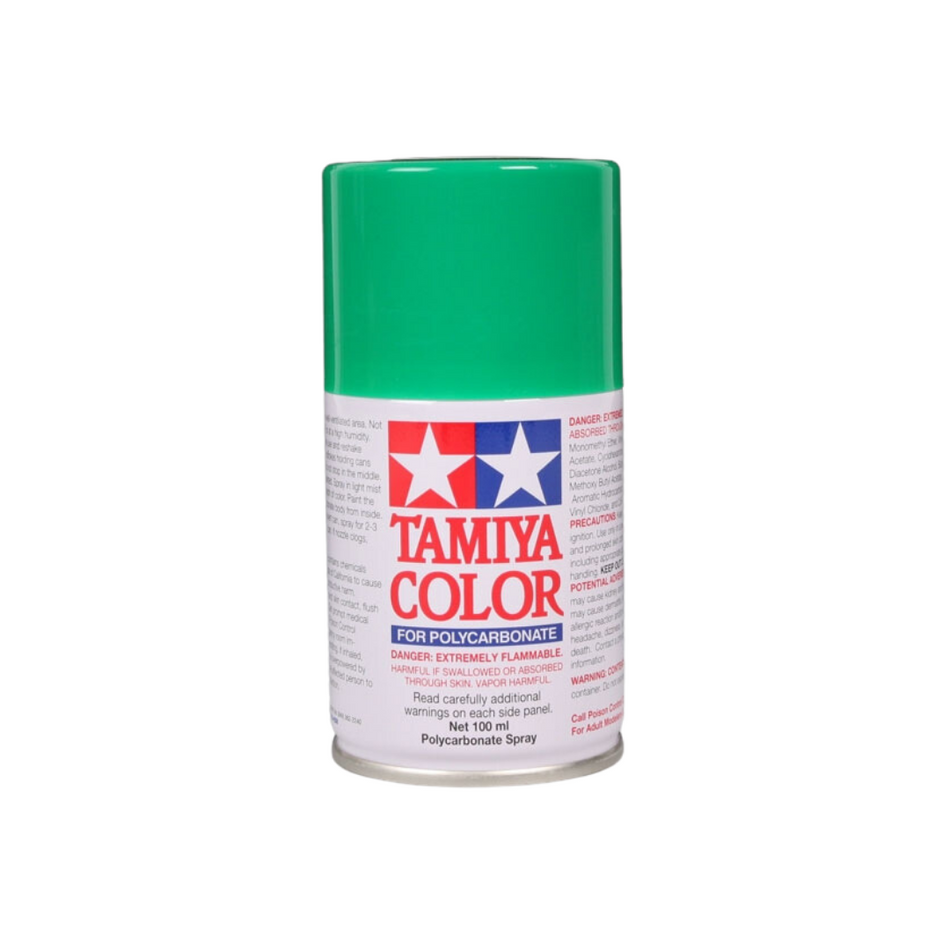 Tamiya PS-25 Bright Green Polycarbonate Spray Paint 100ml 86025