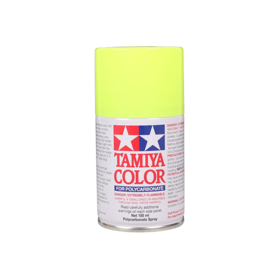Tamiya PS-27 Fluorescent Yellow Polycarbonate Spray Paint 100ml 86027