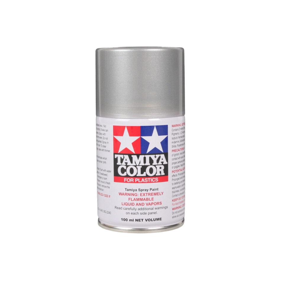 Tamiya TS-76 Mica Silver Lacquer Spray Paint 100ml 85076