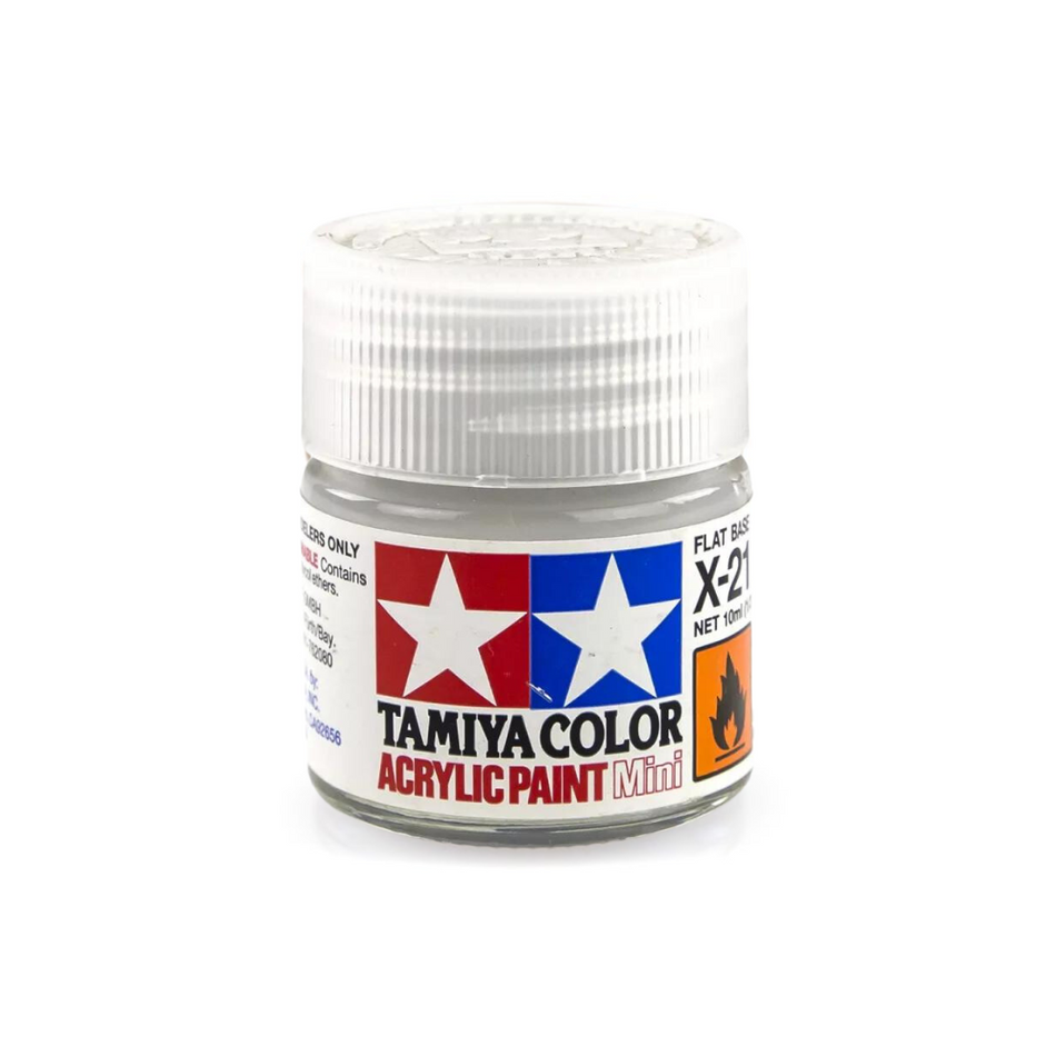 Tamiya X-21 Flat Base Gloss Acrylic Paint 10ml 81521