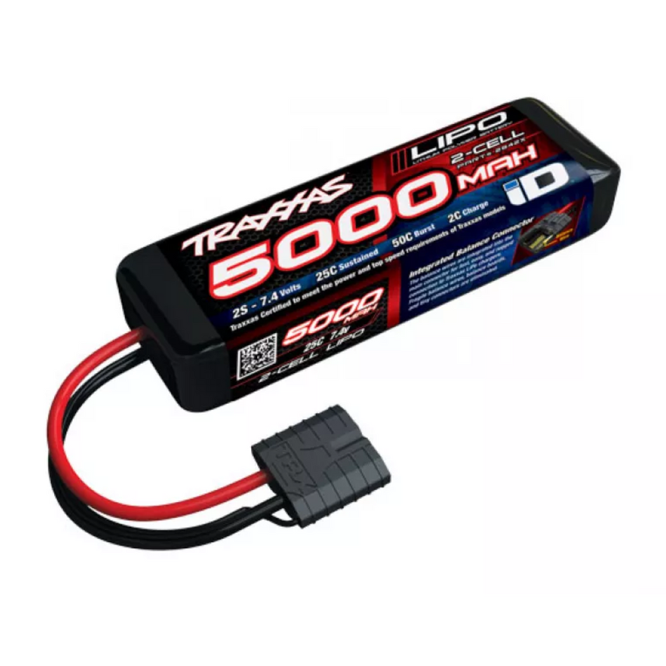 Traxxas Power Cell 5000Mah 7.4v 2S 25C iD LiPo Battery 2842X