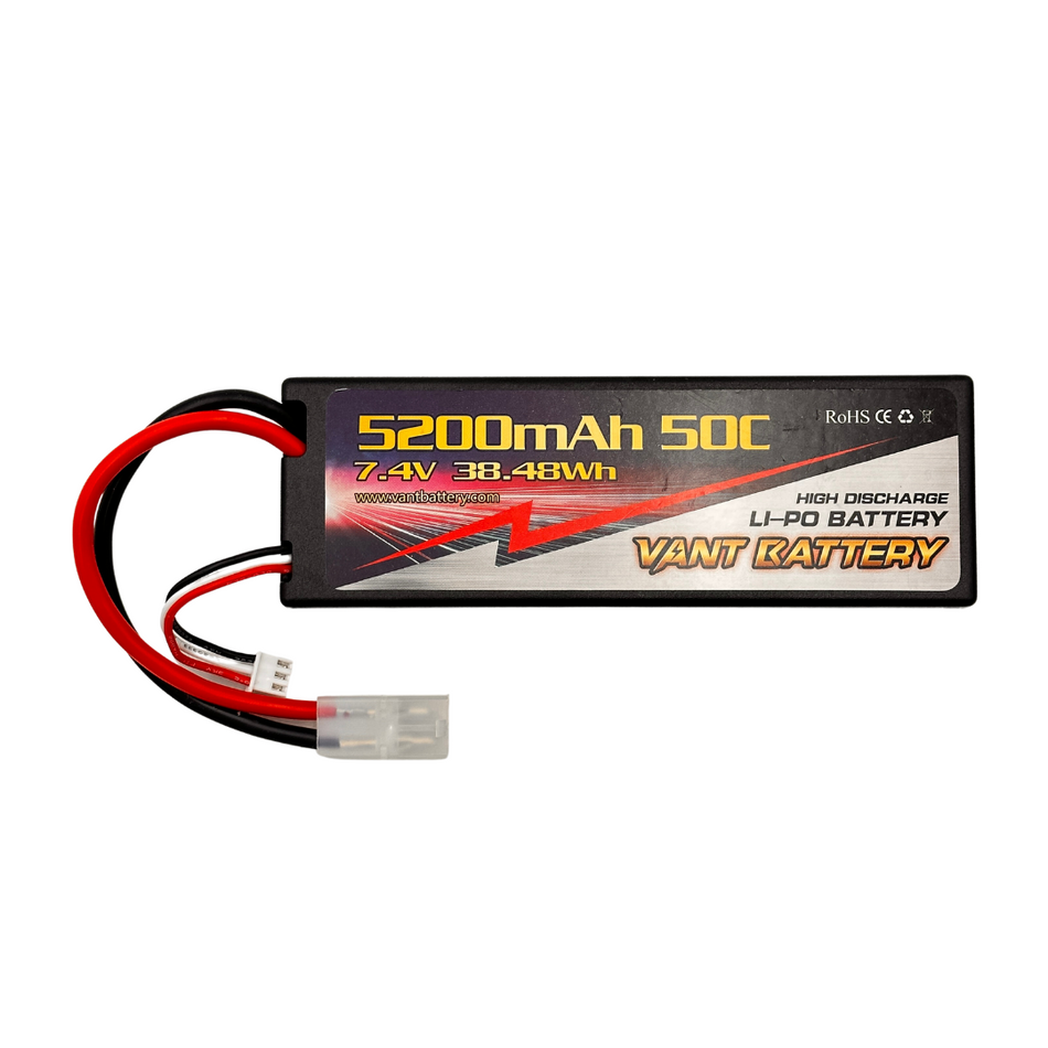 Vant 2S 5200mAh 50C 7.4V LiPo Battery w/ Tamiya Connector