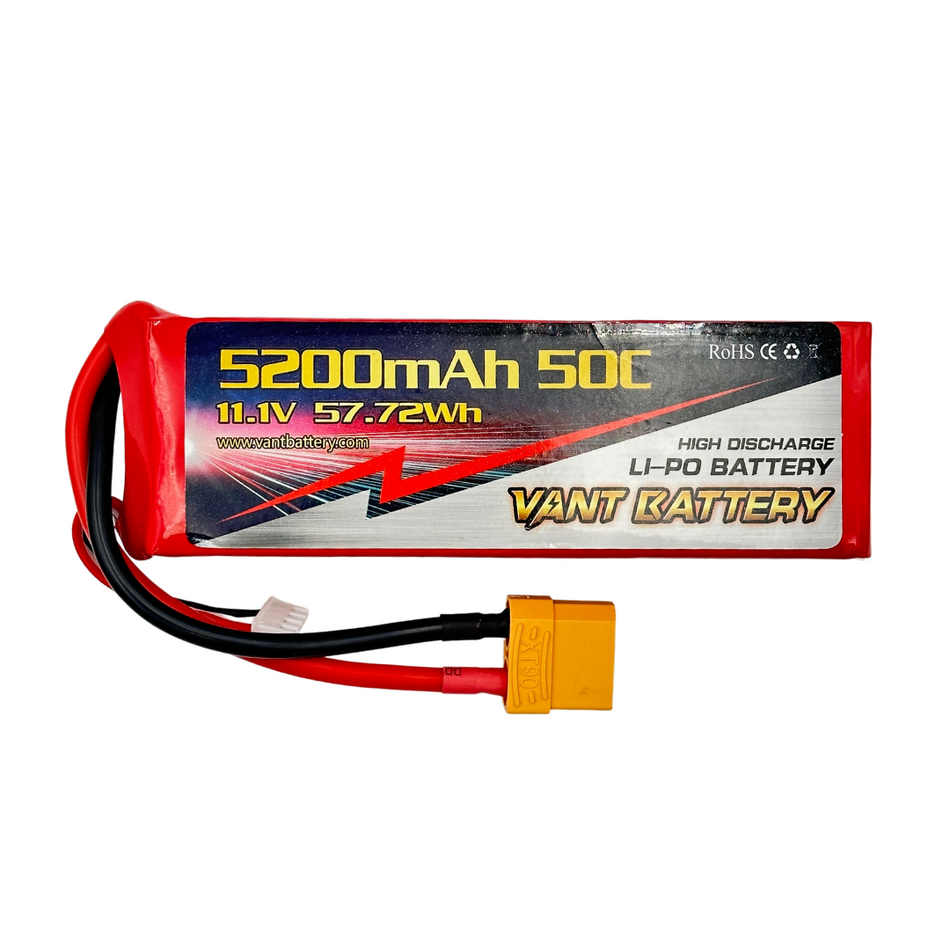 Vant 5200mAh 3S 11.1v 50C LiPo Battery XT90 Connector