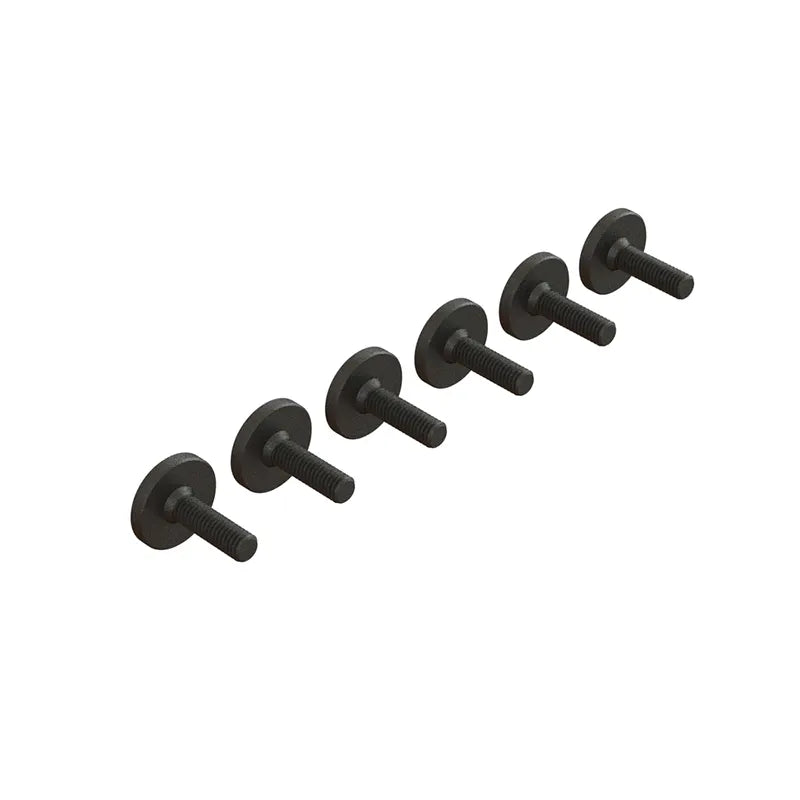 Arrma M3x10 Large Head Screws, 6pcs, AR727310