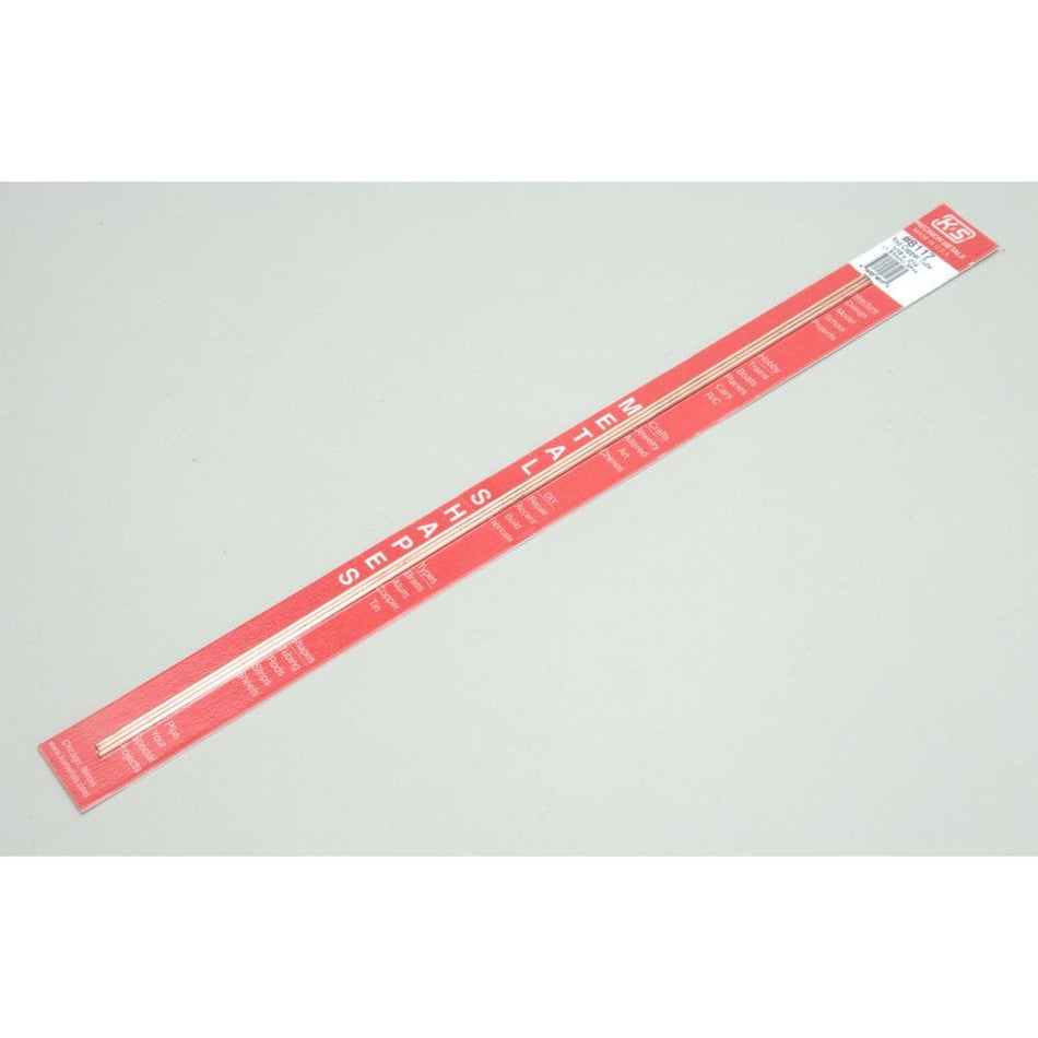 K&S Metals 8117 Copper Round Tube 1/16in x 12in 3pc