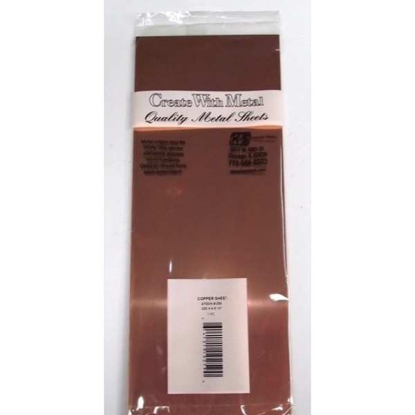 K&S Metals 259 .025 Copper Sheet Metal