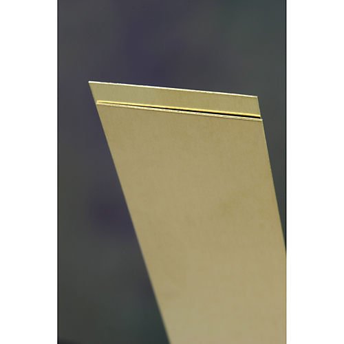 K&S Metals 8237 0.025 x1 x12 Brass Sheet