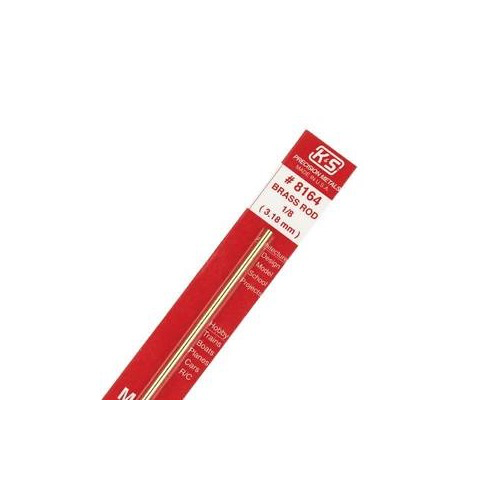 K&S Metals 8164 8164 1/8 DIA Solid Brass Rod