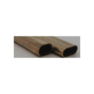 K&S Metals 5094 Brass Small Oval Tube 300mm 2pc