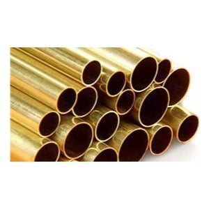 K&S Metals 9821 Round Brass Tube 3mm OD x 0.45mm Wall x 300mm Long 4pc