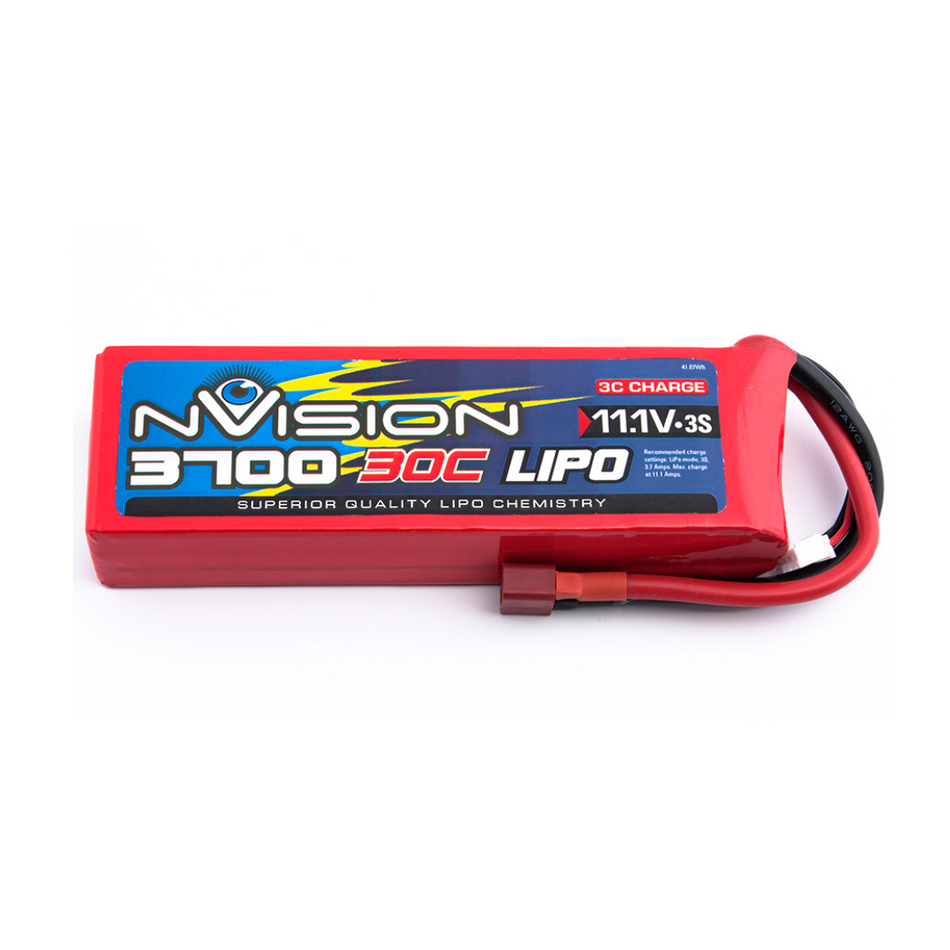 nVision 3700mah 11.1v 30c LiPo Battery w/ Deans Connector