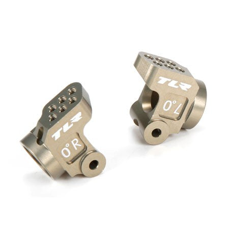 TLR 334037 Rear Hub Set +3mm Axle Aluminum 22 3.0 22-4