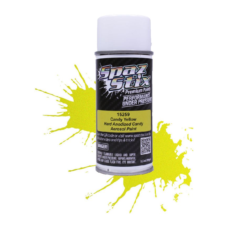 Spaz Stix Candy Yellow Paint, Aerosol 3.5oz 104ml Can SZX15259