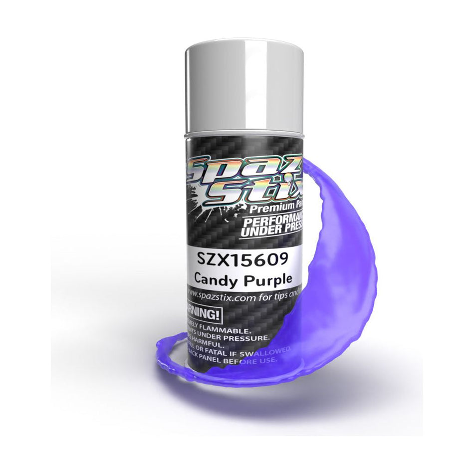 Spaz Stix Candy Purple Paint, Aerosol 3.5oz 104ml Can SZX15609