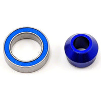 Traxxas Blue-Anodized Aluminum Bearing Adapter with 10x15x4mm Bearing 6893X