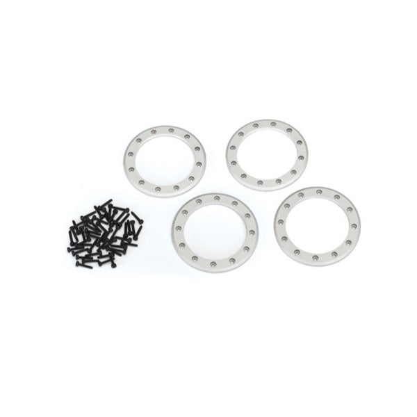 Traxxas 8168 Beadlock Rings Satin 2.2in Aluminium 4pc