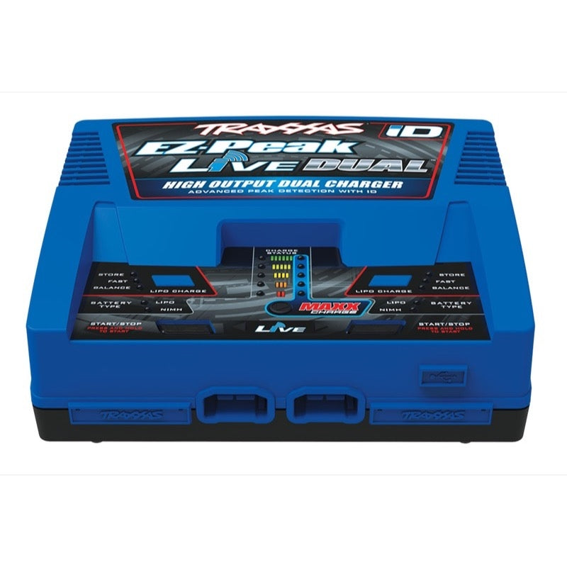 Traxxas 充電器　 EZ Peak Live Dual 200W Traxxas EZ-Peak Live Dual iD Charger 200W 26A 2-4S LiPo NiMH 2973A