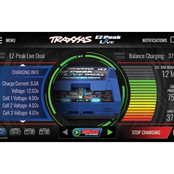 Battery Charger Traxxas EZ-Peak Live Dual Charger - 200W Multi