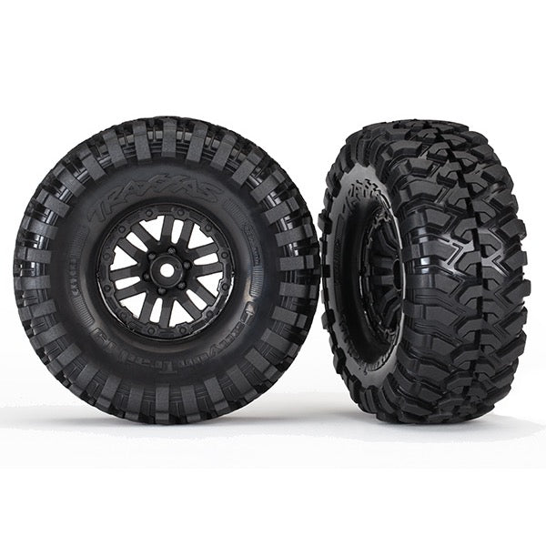 Traxxas 8272 Tyres & Wheels Ass Glued 2pcs
